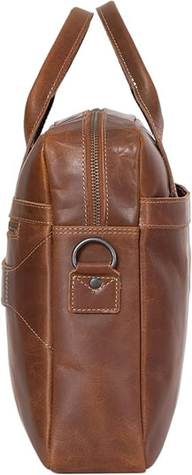 JD LEATHERS Leather briefvase15.5 Inch laptop Messenger Bags Ideal Satchel Best for Men and Women Slim Genuine Leather Bag