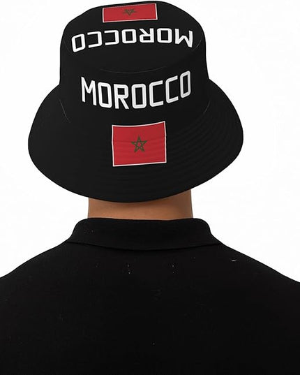 Funny Flag Bucket Hat for Men Women, Fisherman Hats Packable Fashion Sun Cap for Travel Outdoor Beach Boys Girls