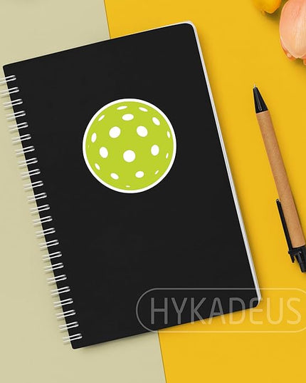 (3Pcs) Pickleball Stickers Waterproof Vinyl Pickleball Ball Decals for Water Bottle, Tumbler, Laptop, Phone Case, Scrapbooking, Team Players, Coach, 3" x 3"