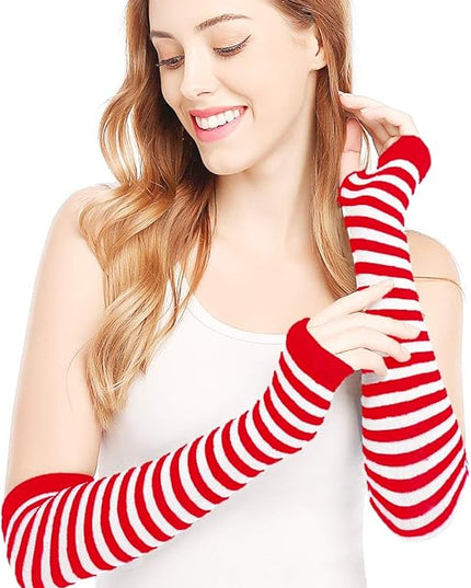 Bienvenu Punk Gothic Rock Long Arm Warmer Fingerless Gloves