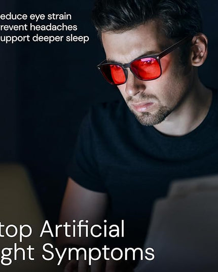 livho Gaming Blue Light Blocking Glasses for Better Sleep, Premium Night Driving, Computer Blockers for Man & Woman