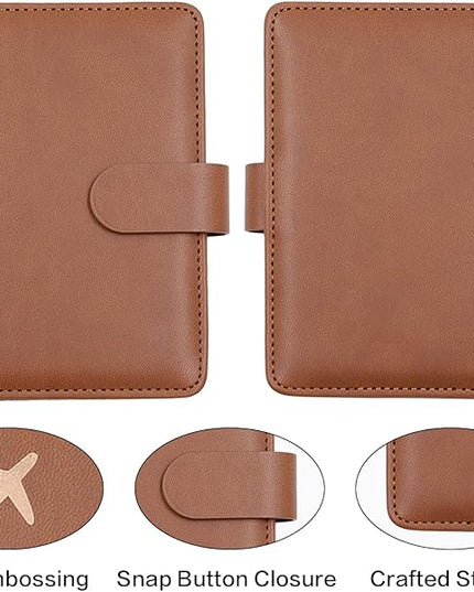 Melsbrinna Rfid Passport Holder for Travel women/Men, Cute Passport Wallet Rfid Blocking Card Slots, Rfid Passport Cover/CaseTravel Wallet, Passport Book Holder (1, Brown)