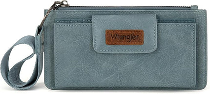 X Wrangler Wristlet Wallet Large Clutch Women's Wallets Rfid Card Cases & Money Organizers with Coin Purse and Smooth Zipper
