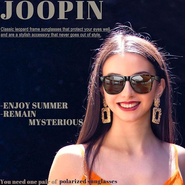 Joopin Square Sunglasses Polarized UV Protection Trendy Designer Sun Glasses Men Women