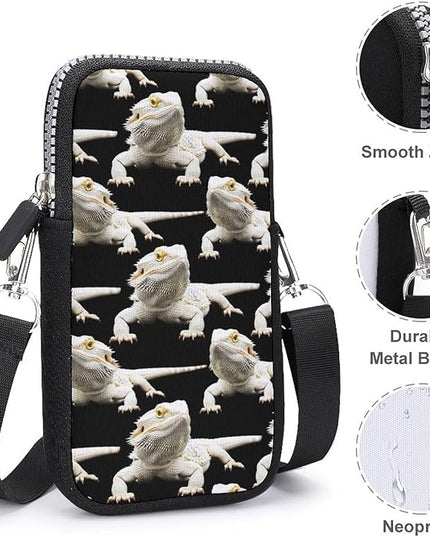 Unisex Small Crossbody Bags, Women Men Portable Adjustable Crossbody Phone Wallet Pouch