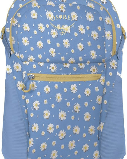 Osprey Daylite Plus Commuter Backpack - Lightweight, Everyday Pack with Laptop Sleeve and Water Bottle Pockets - Ideal for Work, School, and Travel with Versatile Storage, Daisy Print Sevres Blue