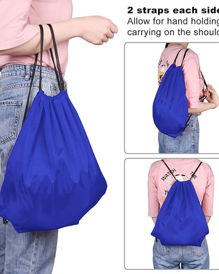 KUUQA 80Pcs Colorful Drawstring Backpack Bag Sack Drawstring Bags Bulk String Bags Storage Bags for Sport Gym Traveling