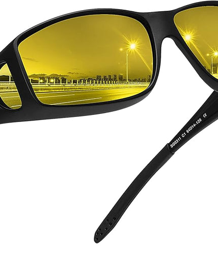 MEETSUN Fit Over Glasses Sunglasses for Men Women,Wrap Around Sunglasses Polarized UV400 Protection