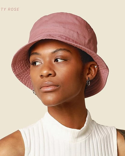 Hot Summer Bucket Hat - Trendy Cotton Sun Hat for Beach, Golf, Fishing - Fun Outdoor Vacation Boonie for Men and Women