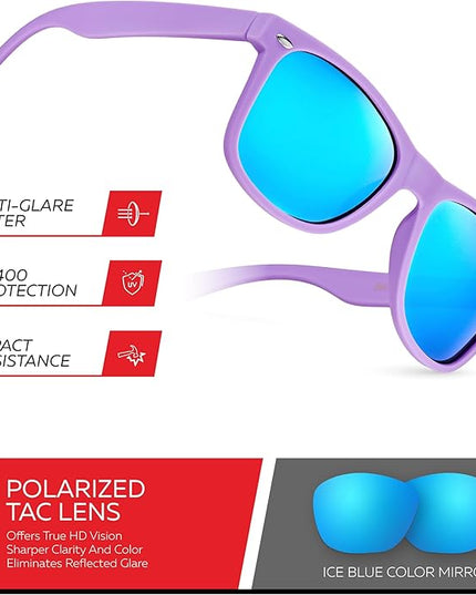 Retro Rewind Polarized Sunglasses for Men and Women - UV Protection Classic Sun Glasses