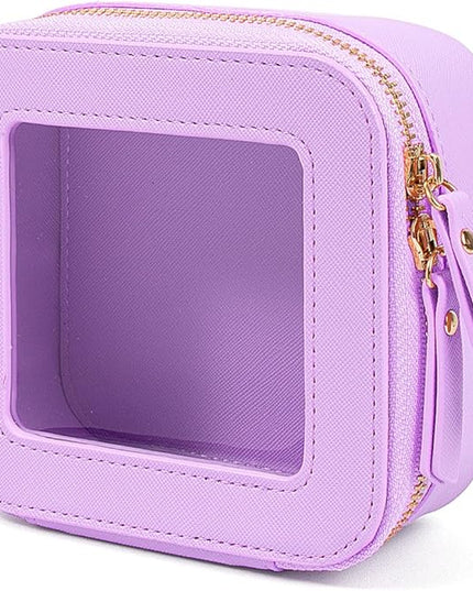 Travel Clear Makeup Bag Set, TSA Approved Cosmetic Bag Case with Zipper Portable Makeup Pouch Toiletry Bag Traveling Cosmetic Organizer Storage Bag Car Organizer Car Essentials