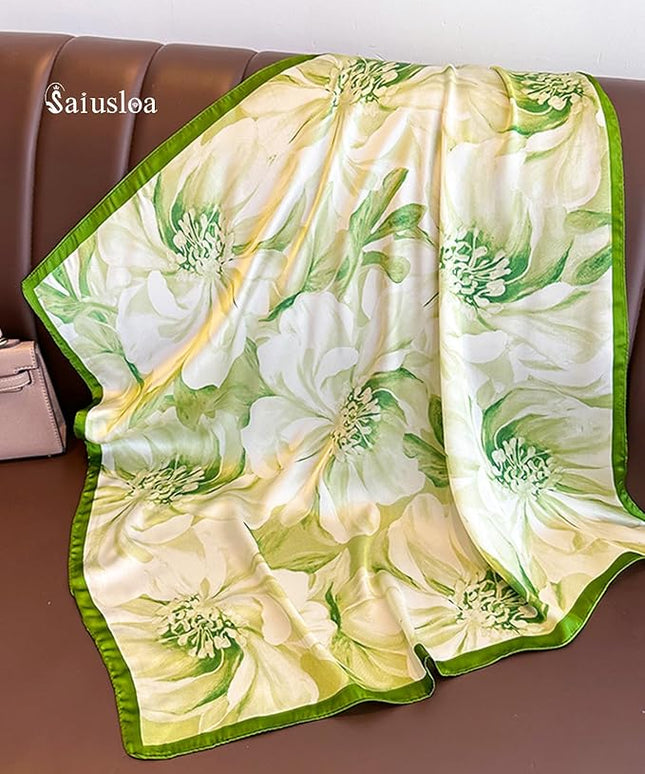 Neck Scarf For Womens Silky Head Scarves Hair Bandanas Square Scarf Fashion Accessories lightweight