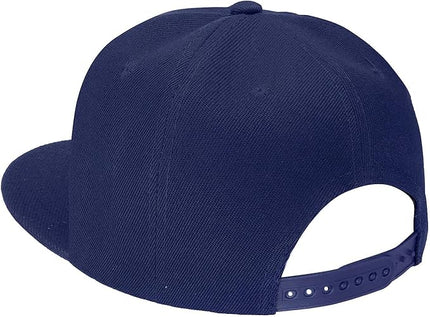 Classic Snapback Hat Cap Hip Hop Style Flat Bill Blank Solid Color Adjustable Size