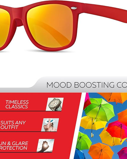 Retro Rewind Polarized Sunglasses for Men and Women - UV Protection Classic Sun Glasses