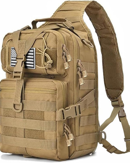 HAOMUK Tactical Sling Bag Pack Military Rover Shoulder Sling Backpack EDC Molle Assault Range Bag
