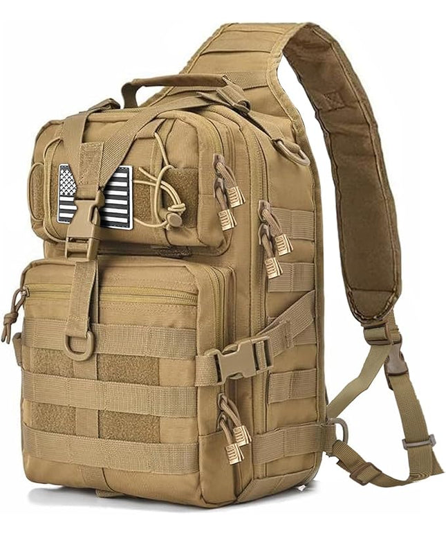 HAOMUK Tactical Sling Bag Pack Military Rover Shoulder Sling Backpack EDC Molle Assault Range Bag