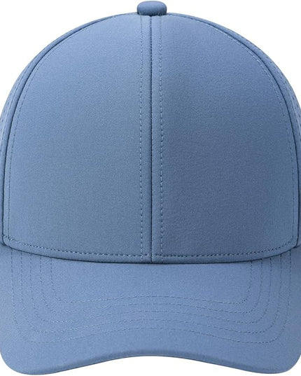 VOBOOM Men Quick Dry Baseball Cap Laser Cut Mesh Ball Curved Brim Snapback Hat