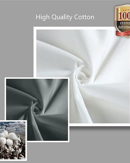 TOPDesign 1-Pack Super Strong Large 12oz Cotton Canvas Tote Bag, Reusable Grocery Shopping Cloth Bag, Fashionable Two-Tone Tote for Crafts, DIY Your Creative Designs