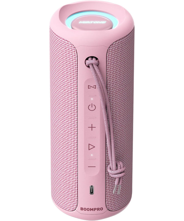 MIATONE Portable Bluetooth Speaker 36W Stereo Sound Bass Boost, 24H Playtime Bluetooth 5.3 TWS Pairing (Pink)