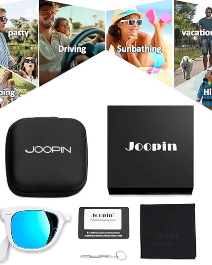 Joopin Square Sunglasses Polarized UV Protection Trendy Designer Sun Glasses Men Women