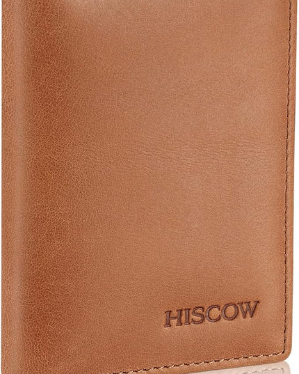 Leather Business Card Case Holder for Men & Women, Italian Calfskin