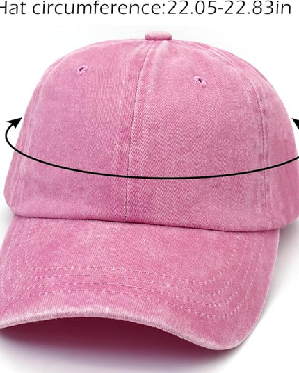 YeeHeen Ponytail Baseball Cap for Women High Messy Bun Caps Washed Cotton Hats