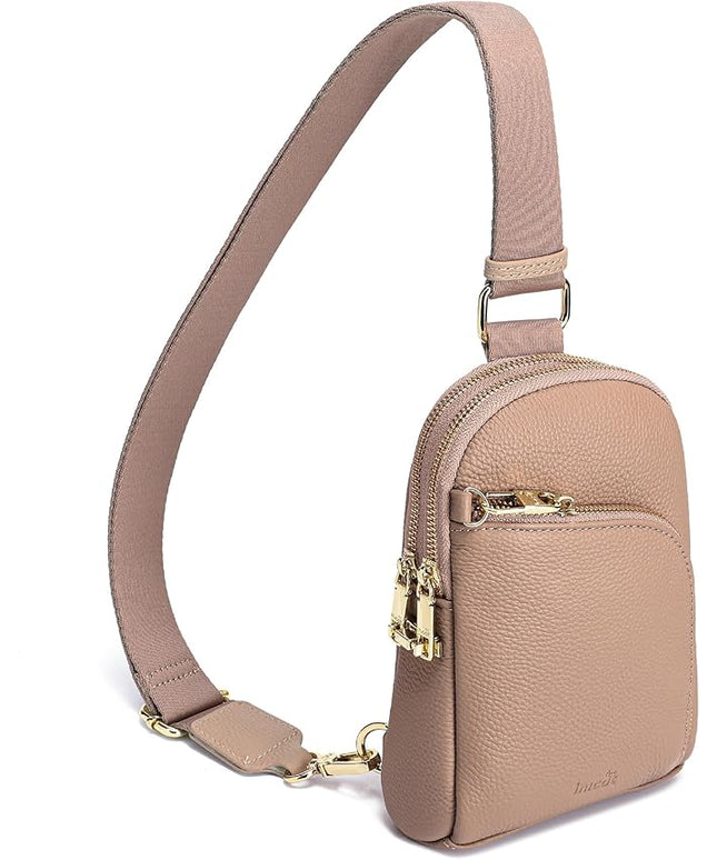 INICAT RFID Blocking Sling Bag Anti Theft Crossbody Bags Women Valentine's Day Gifts Travel Purses Vegan Leather