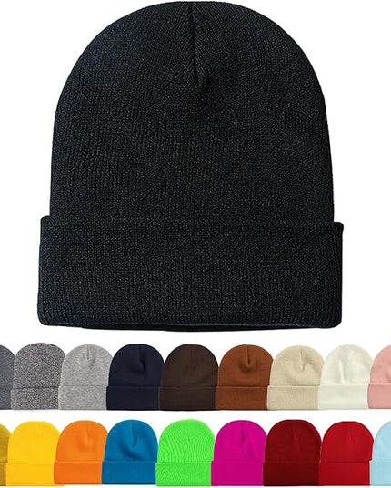 ZOORON 1&2 Pack Beanie for Men Women Slouchy Beanie Hats Winter Knit Caps Soft Ski Hat Unisex