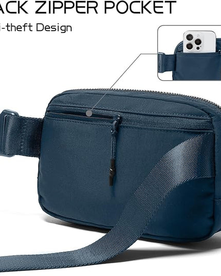 Belt Bag for Women Fanny Pack Crossbody Bags for Women Fashion Waist Packs with Adjustable Strap Gifts for Women Men (Navy)