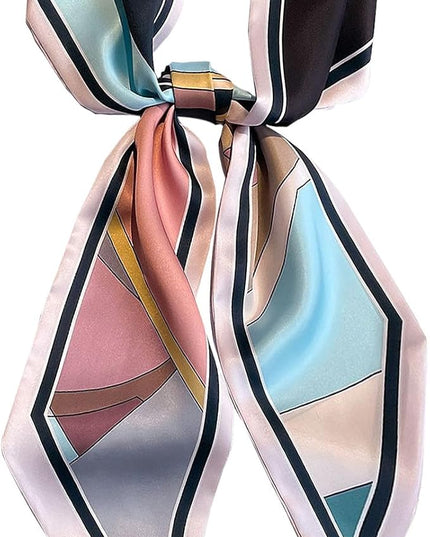 Head Scarf Purse Handle Neck Satin Hair Scarfs For Bag Lightweight Silky Long Thin Women's Fashion Scarves 59 * 5.9”