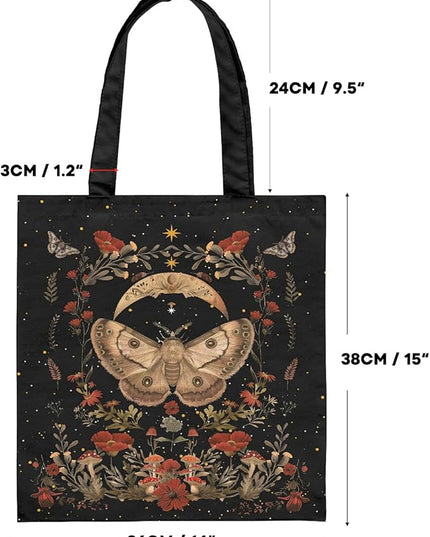 Horaldaily Canvas Tote Bag,Reusable Shoulder Tote Bag for Women Lady Casual Vacation, Shopping, Work, Gym