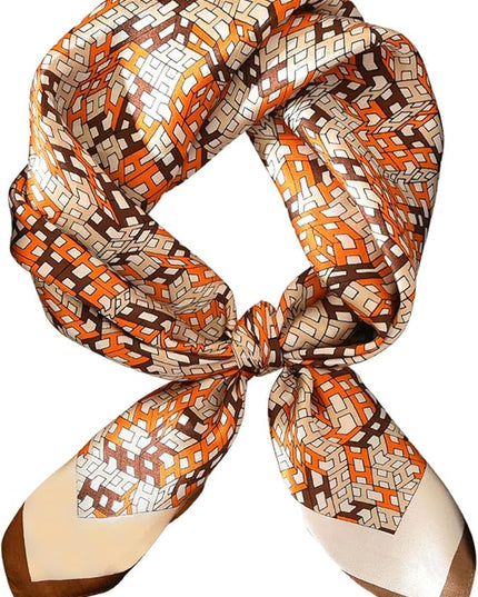 Dailyacc Hair Bandanas Scarf For Women Lightweight Fashion Neck Silk Satin Head Scarves For Sleeping Handbags Scarf