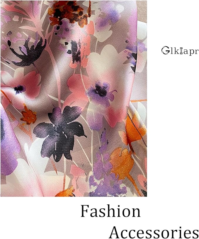 Satin Bandana Headscarf for Women Silky Hair Scarves for Fashion Lightweight
