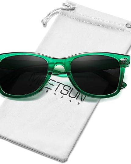 MEETSUN Polarized Sunglasses for Women Men Classic Retro Square Frame Driving Sun Glasses UV Protection