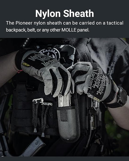 NEXTORCH PIONEER 14-IN-1 Multi-tools Full-Size,Versatile Multi-tool Set with Scissors Needle Nose Pliers Pocket Clip Multi-tool (STONE WASHED FINISH)