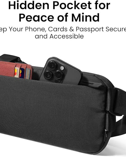 tomtoc Compact EDC Sling Bag 3L-10L, Minimalist Crossbody Bag Chest Shoulder Pack for Men Women, X-pac/Recycled Polyester