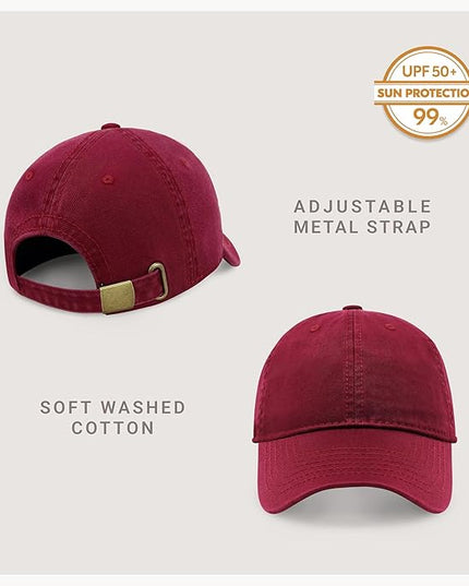 CHOK.LIDS Everyday Premium Dad Hat Unisex Cotton Baseball Cap for Men and Women Adjustable Lightweight Polo Style Curved Brim