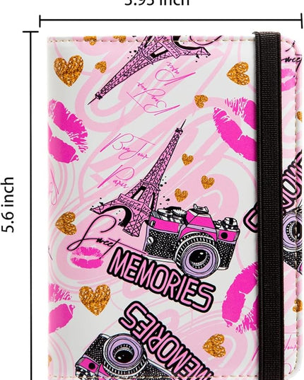 AIRMORS Passport Holder,Cute Passport Cover,Travel Wallet with Credit Card Slots Rfid passport Wallet Waterproof Documents Organizer Women(Eiffel Tower)