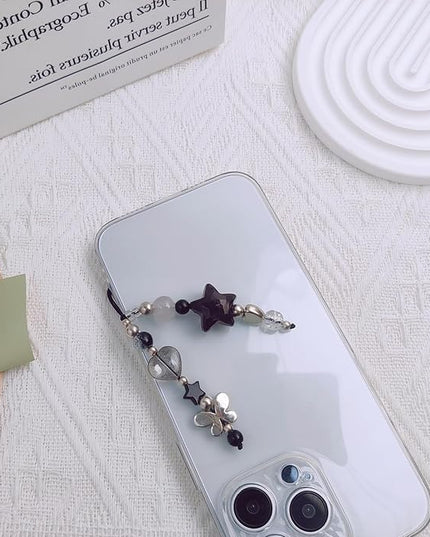 1-4PCS Cute Phone Charms Aesthetic Y2K Cell Phone Charms Strap Strawberry Butterfly Star PhoneCharm Y2K Accessories for Bag Keychain Airpods Camera Pendants Decor