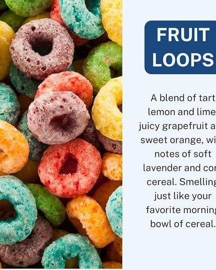 CE CRAFT Car Air Freshener Diffuser, Fruit Loops, 2 Pack Air Deodorizer for Essential Oils, Long Lasting Car Diffuser Bottle, Reusable Jar, Multicolor