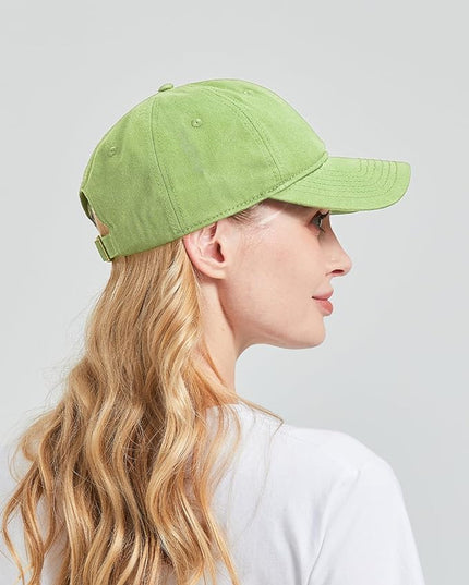 Zylioo XL XXL Oversize Baseball Cap, 100% Cotton Adjustable Dad Hat for Big Heads 23.5"-25.5", Soft Crown Large Size Cap
