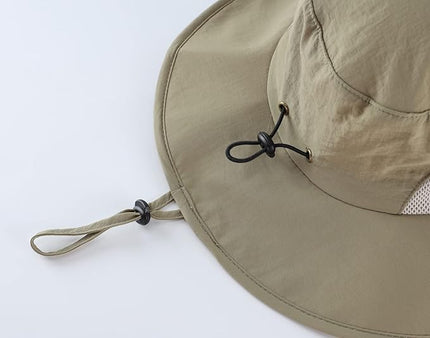 Home Prefer UPF50+ Mens Sun Hat Wide Brim Fishing Hat for Men UV Protection Womens Beach Bucket Hat for Golf Hiking Gardening