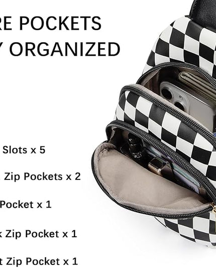 BOSTANTEN Small Sling Bag for Women Leather Crossbody Bags Fanny Pack Chest Bag for Travel