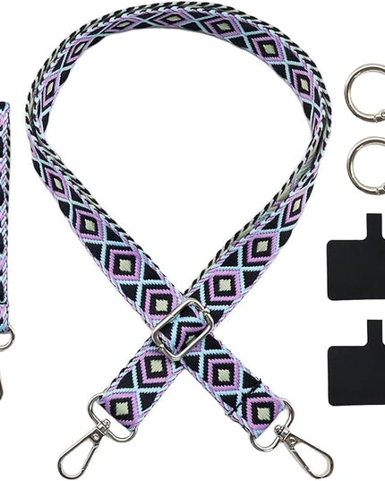 LEMEDE Adjustable Phone Lanyard - Phone Wristlet & Crossbody Phone Strap, Versatile for ID, Camera，Key straps(1" Width)
