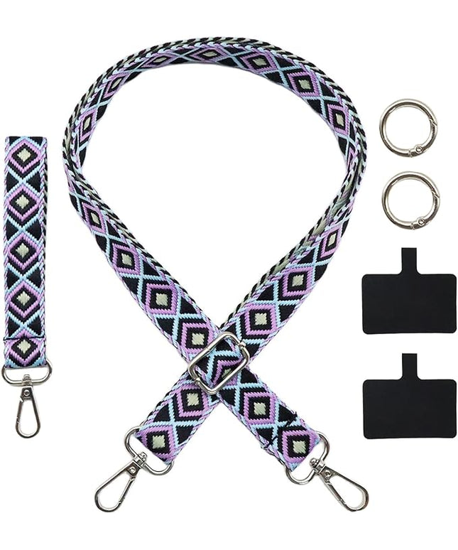 LEMEDE Adjustable Phone Lanyard - Phone Wristlet & Crossbody Phone Strap, Versatile for ID, Camera，Key straps(1" Width)
