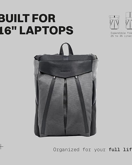 The Frenchie Co. - Anti-Theft Speed - Slim Minimalist Backpack - Hidden Zippers and Cut-Resistant Ballistic Nylon - Organized, Durable Security for Travel and Daily Commutes