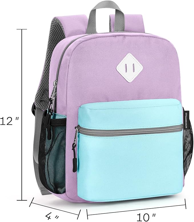 STEAMEDBUN Toddler Backpack Girls 2-4, Kids Backpack Girls, Preschool Daycare Travel Small - 12inch