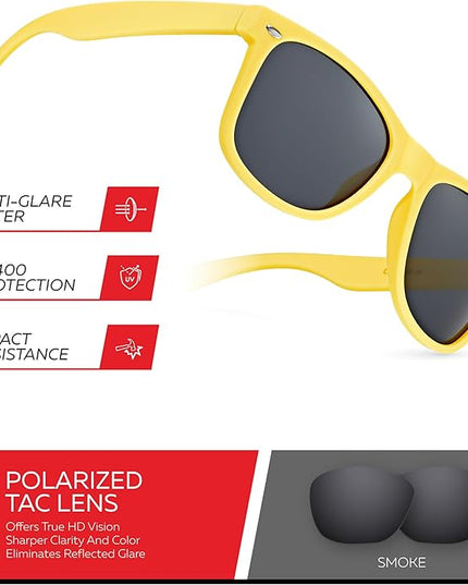 Retro Rewind Polarized Sunglasses for Men and Women - UV Protection Classic Sun Glasses