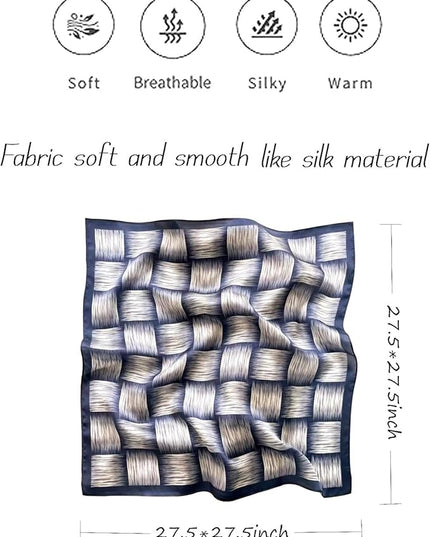 Satin Bandanas Head Scarf For Women Hair Scarves Accessories Lightweight Fashion Wrap Neck Silk Sleeping Headscarf