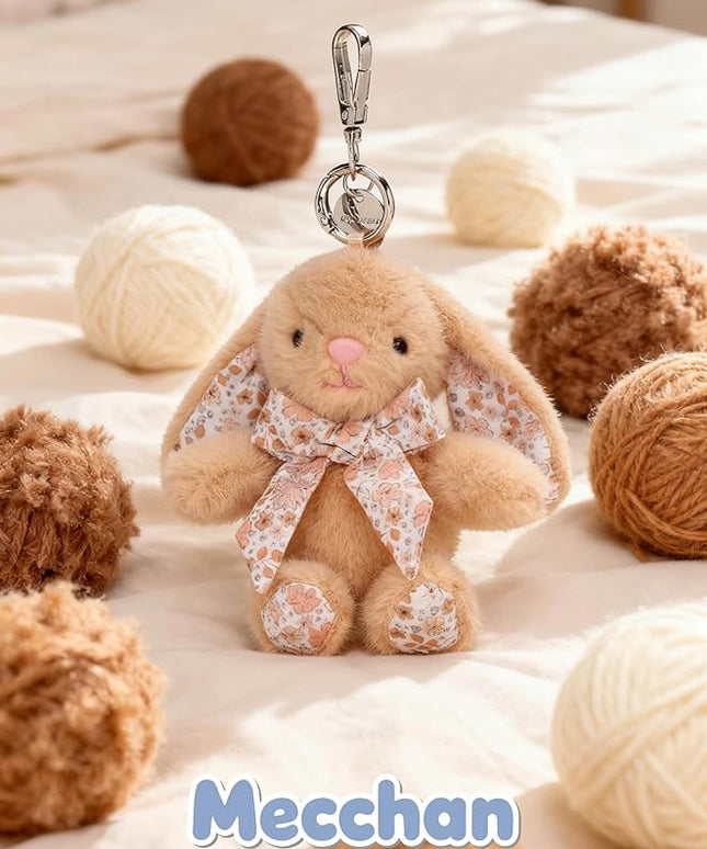 Rabbit Keychain for Backpack, Cute Keychain Bag Charms for Women